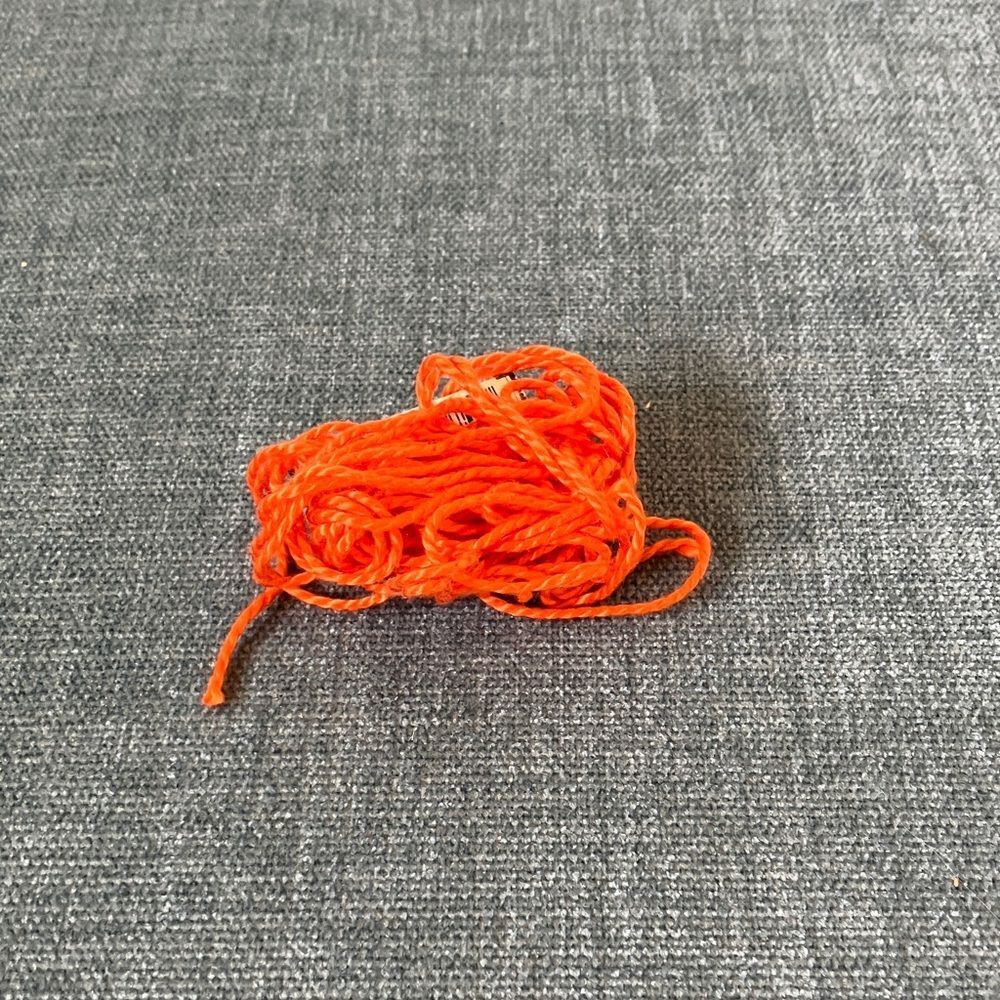 Orange Needlepoint Thread Yarn